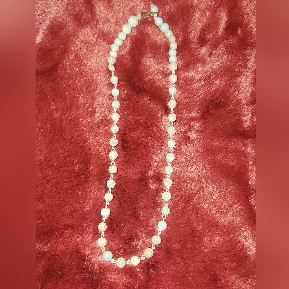 Vintage Jasper Bead Necklace